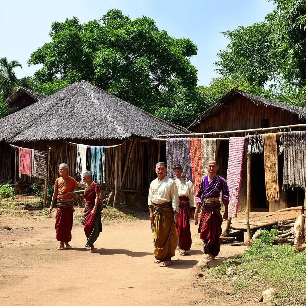 traditional Ede village in Buon Ma Thuot